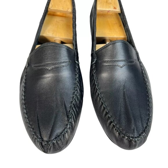 Salvatore Ferragamo Mens Leather Flat Loafer Slipper Shoe Size 11\